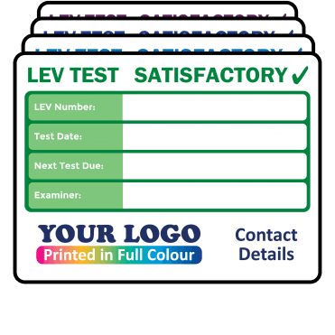 Personalised Medium Super Stick LEV Satisfactory Labels - Choice of Colours