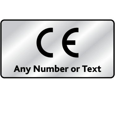 Personalised Premium Heavy Duty CE Labels for CE Marking