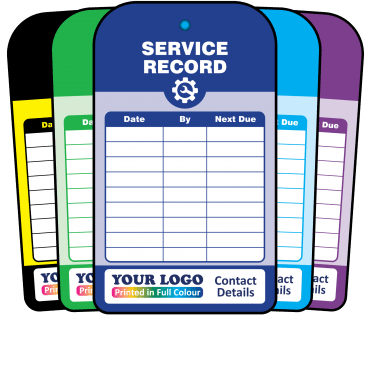 Personalised Service Record Tag - Tear Resistant & Waterproof