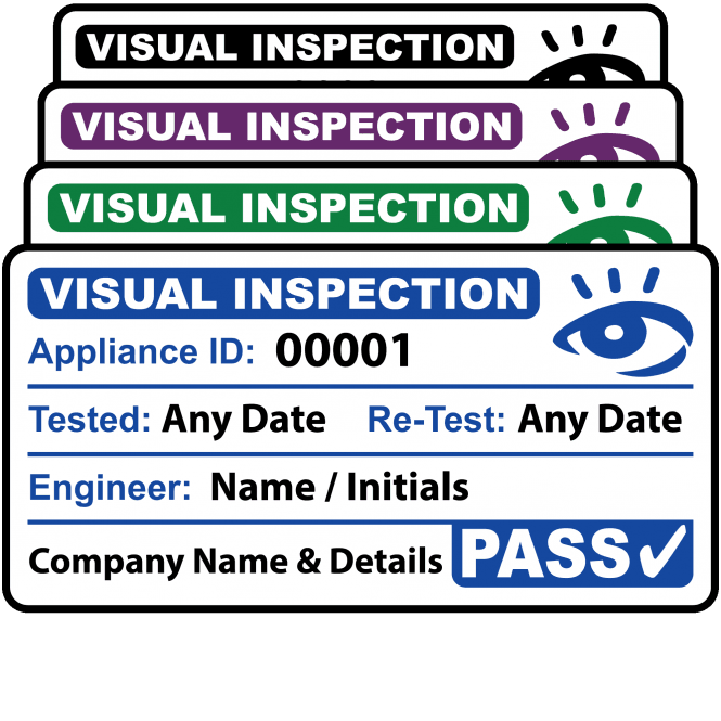 Personalised Visual Inspection Labels for Portable Appliance Testing