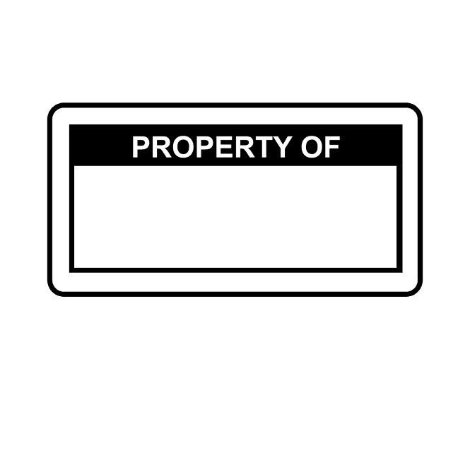 Property Of Labels in Black
