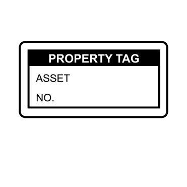 Property Tag Labels in Black
