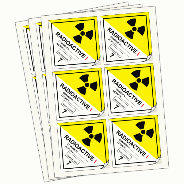 thumbnail image 2 of Radioactive Symbol Vinyl Decal – Radiation Danger Warning Sticker, Die Cut, By Mana Decals 2 of 6
