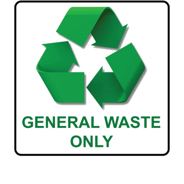Recycle General Waste Only - Recycling Labels