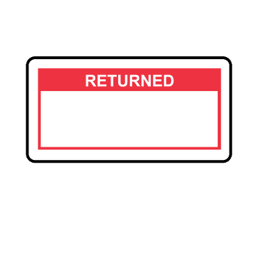 Returned Labels in Red