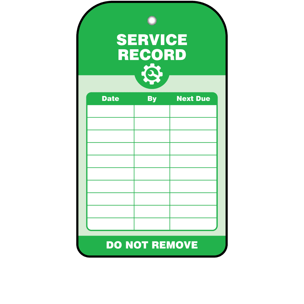 100 Temp Tag Paper (Print Bottom or Top)-Water Proof/Tear