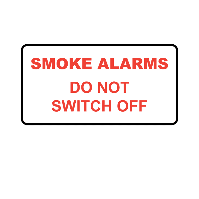 Smoke Alarms Do Not Switch Off - Connection Labels