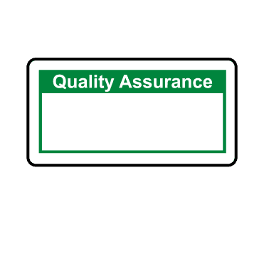 Standard - Quality Assurance Single Colour Labels in Green