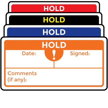 Super Stick Hold Labels - Choice of Colours