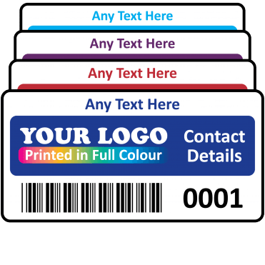 Super Stick Regular Asset Labels Fully Customisable - Sticks to almost anything! Design 2