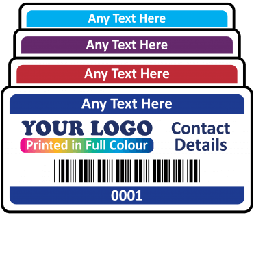 Super Stick Regular Asset Labels Fully Customisable - Sticks to almost anything! Design 3