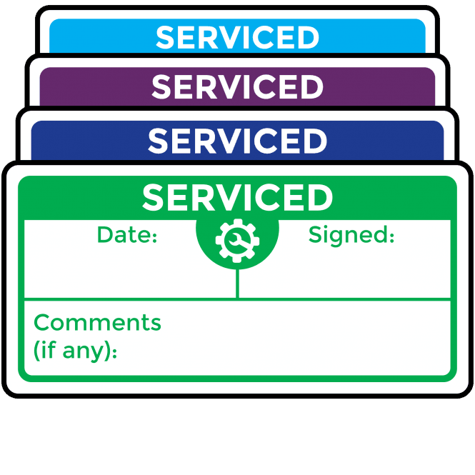 Super Stick Serviced Labels - Variety of Colours