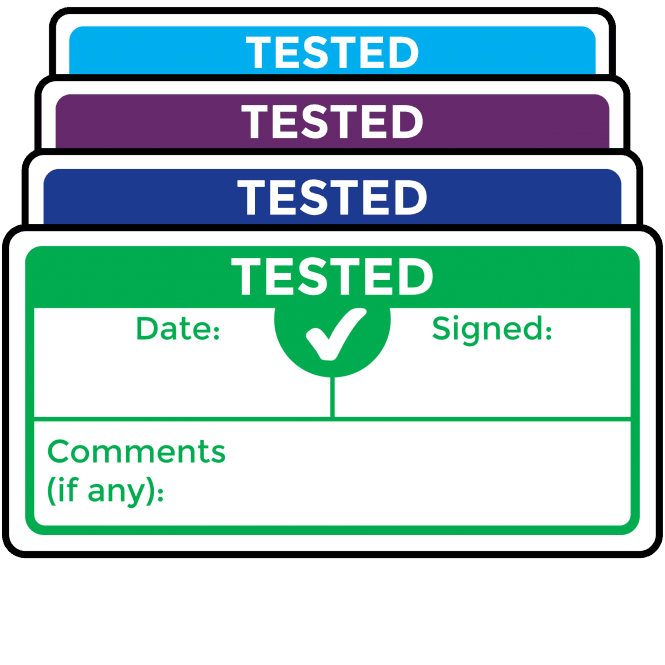 Super Stick Tested Labels - Variety of Colours