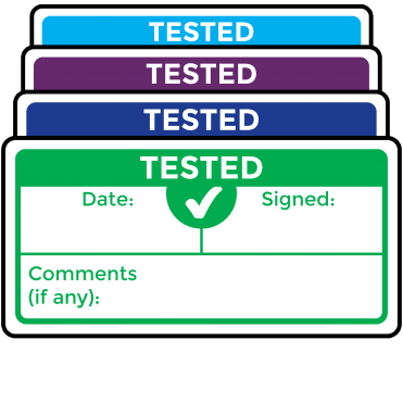 Super Stick Tested Labels - Choice of Colours