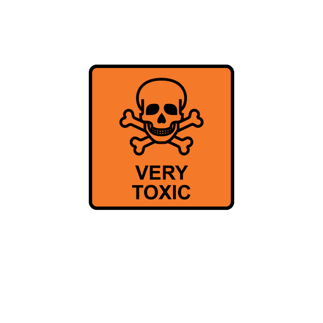 Very Toxic Labels - CHIP Regulation Labels - Small