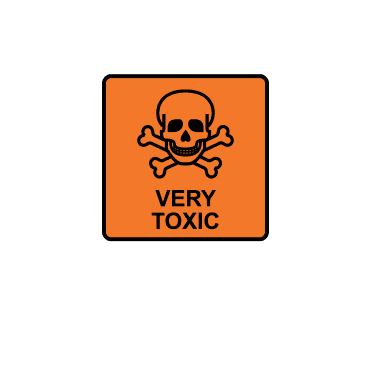 Very Toxic Labels - CHIP Regulation Labels - Small