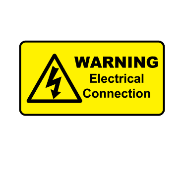 Warning Electrical Connection - Connection Labels