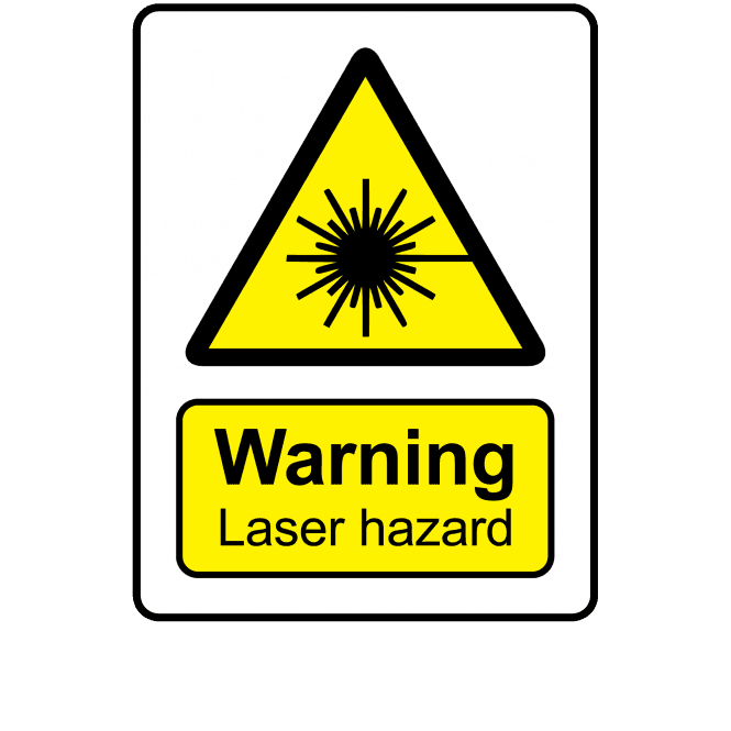 Warning Laser Hazard - Danger & Warning Labels