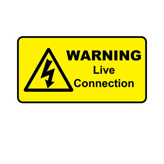 Warning Live Connection - Connection Labels
