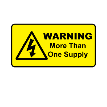 Warning More Than One Supply - Warning Labels
